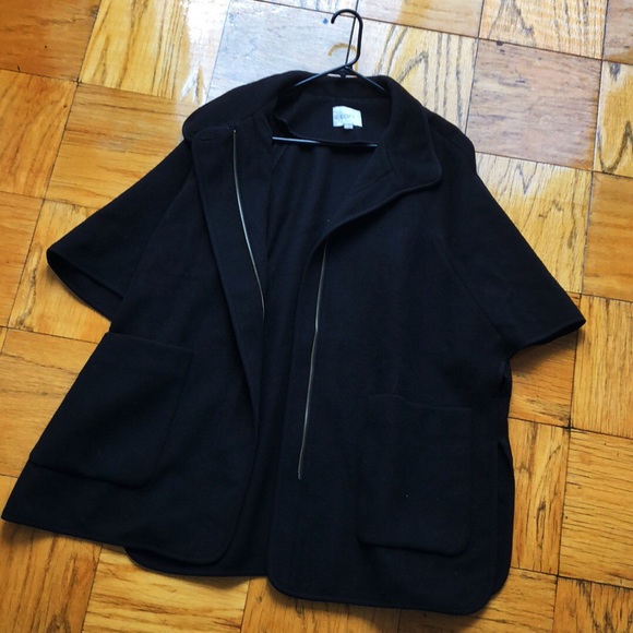 LOFT Black Cape Jacket - Picture 2 of 6